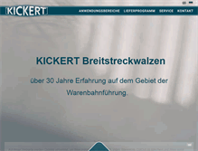 Tablet Screenshot of kickert.de